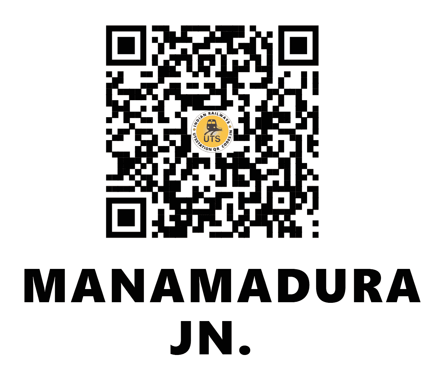 UTS QR Code for MANAMADURAI JN. - MNM (SR - TAMIL NADU)